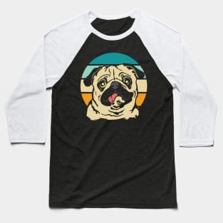 Pug Retro Classic Style Baseball T-Shirt